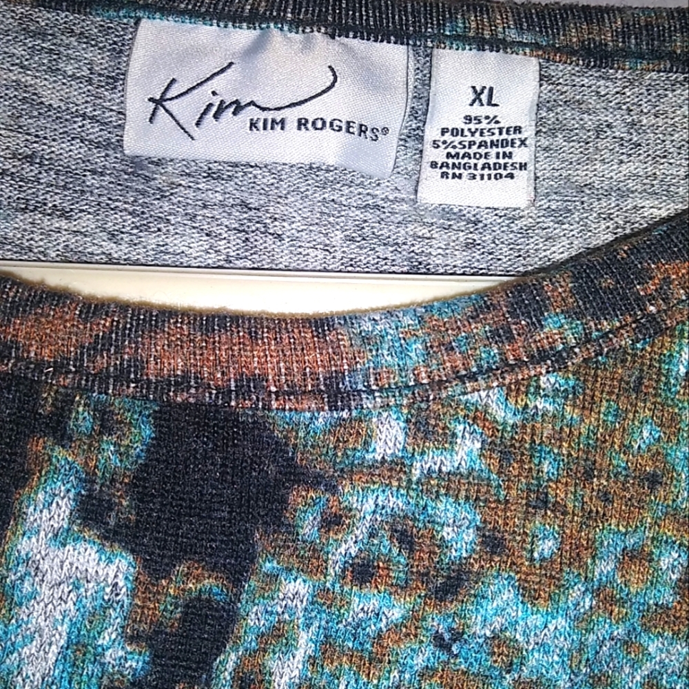 Kim Rogers Long sleeve XL multi color shirt